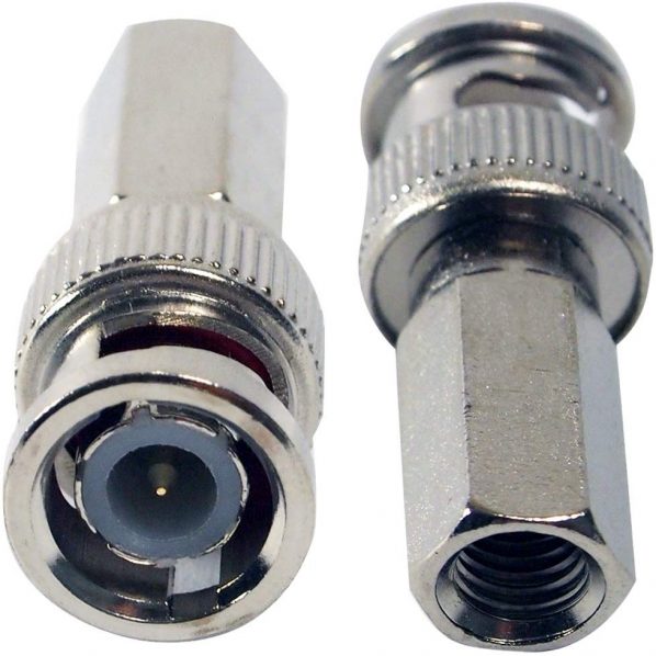 FiveStarCable Professional Grade RG59 BNC Twist-on Male Connector. 10-pack