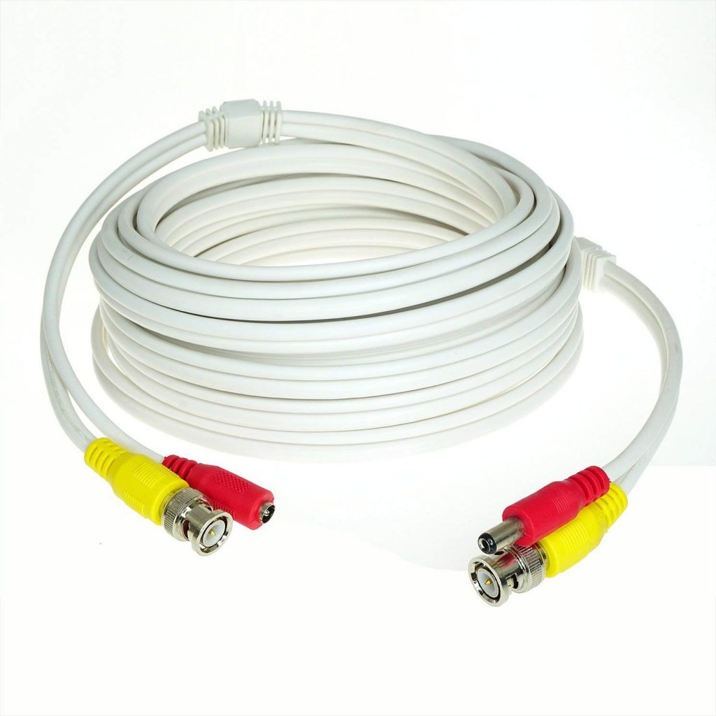 Five Star Cable 25ft 8Pack RG59 18/2 Siamese Video Power Security