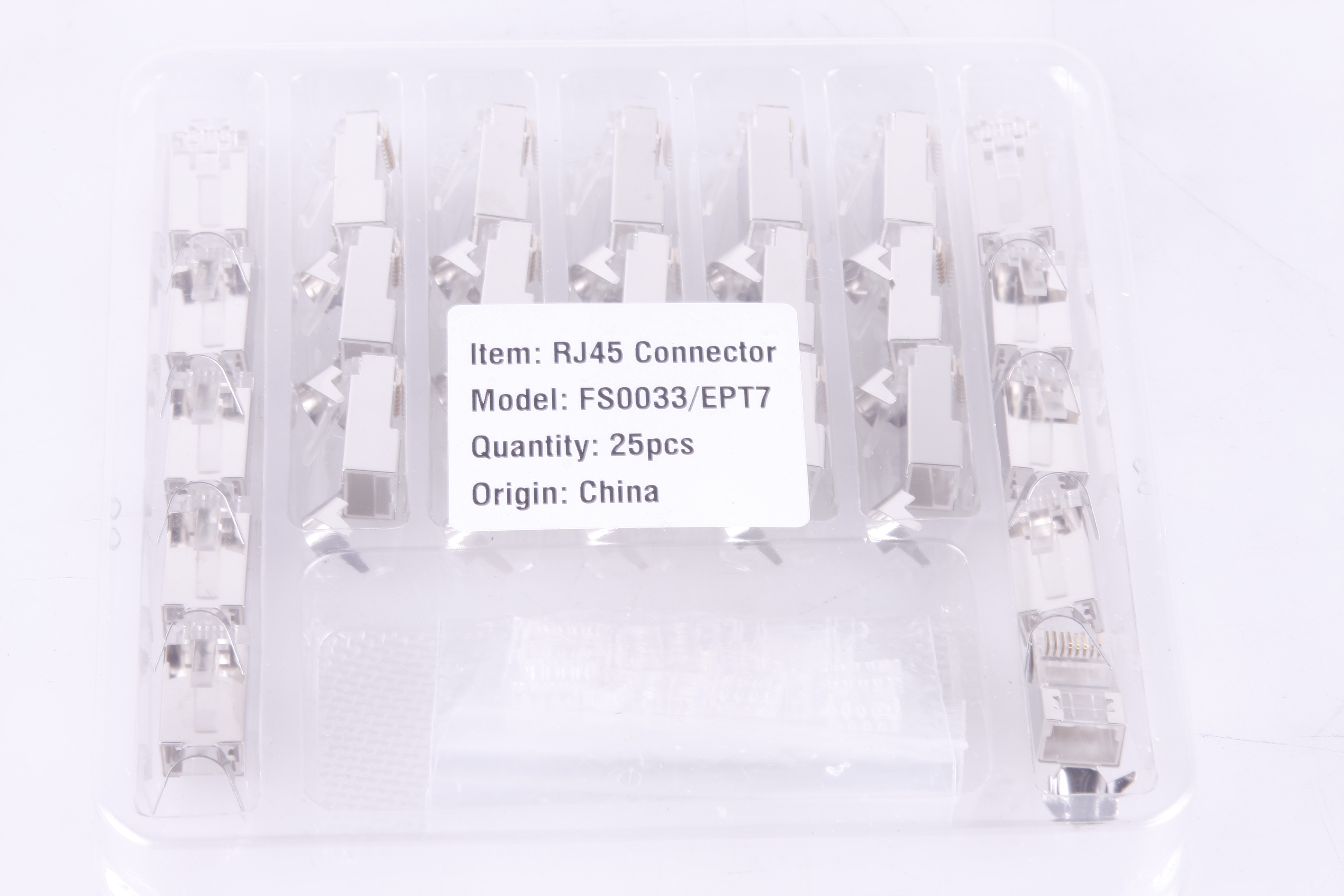 Cat6a CAT7 Metal Shielded RJ45 Plug Connector FTP 8P8C Modular Network Plug Connector 25 Set (Wire Hole 1.45mm/0.057) - Image 6